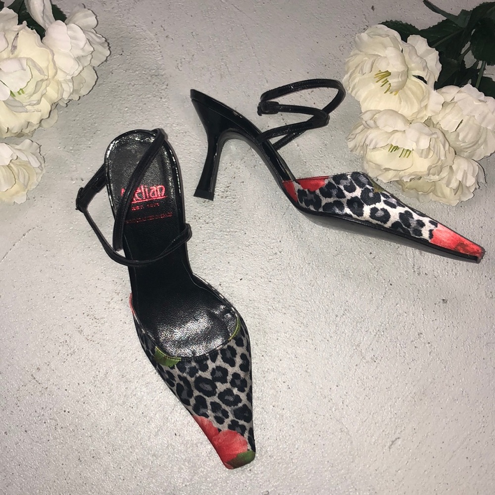 MELIAN SATIN HEELS SZ 5